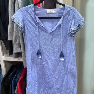 Vineyard Vines Blue Casual dress with Tassel Details